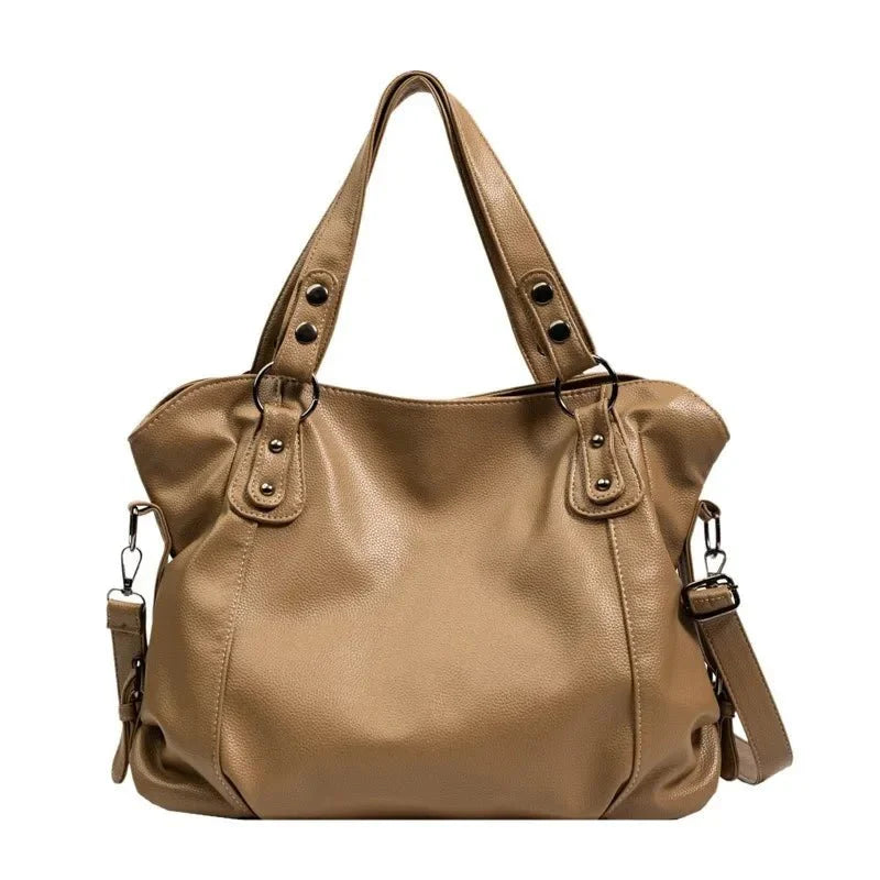 Elegant tote bag made of faux leather