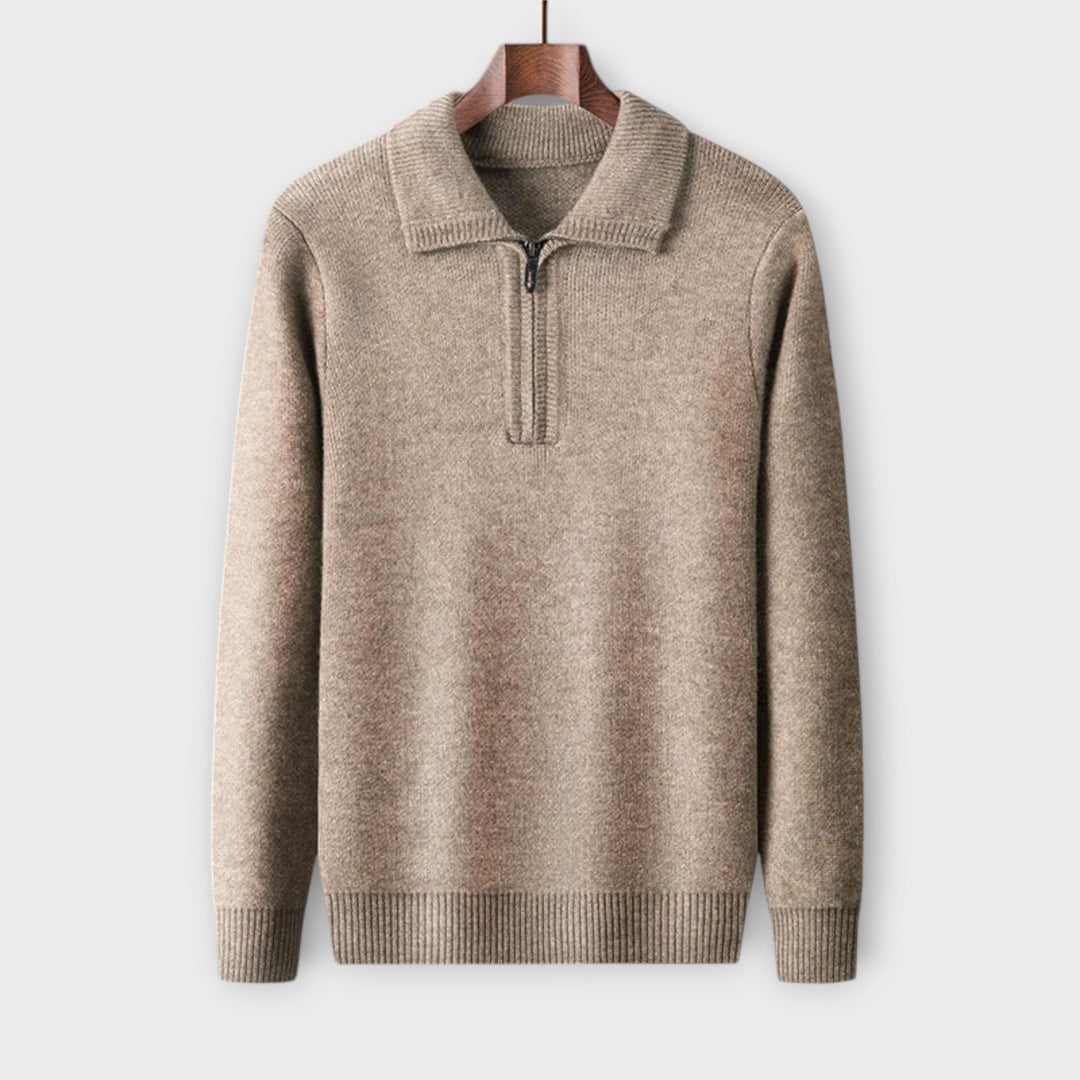 Manuel - Elegant & cozy half-zip pullover