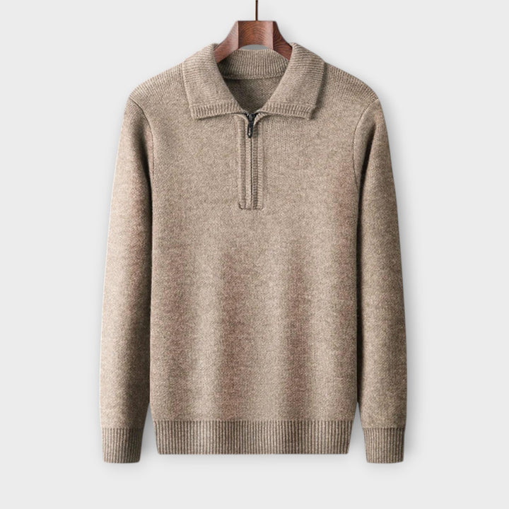 Manuel - Elegant & cozy half-zip pullover
