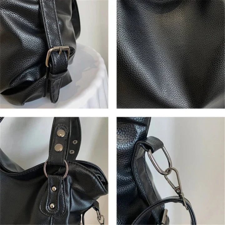Elegant tote bag made of faux leather