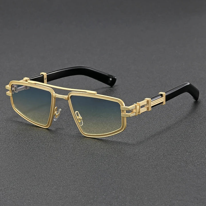 Unisex Retro Full-Rim Sunglasses – Stylish UV Protection Glasses