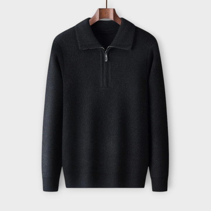 Manuel - Elegant & cozy half-zip pullover