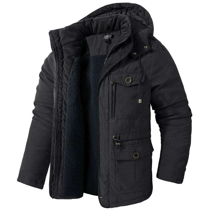 Thatcher | Herren Winterparka isoliert mit Kapuze