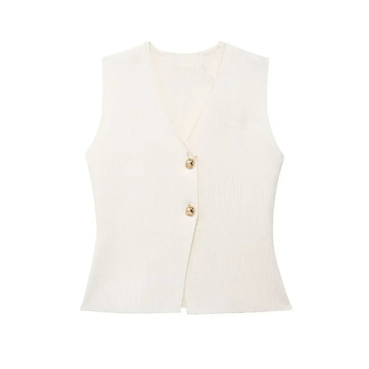 Gilet Top avec décolleté en V – stretch doux, chic de Stockholm