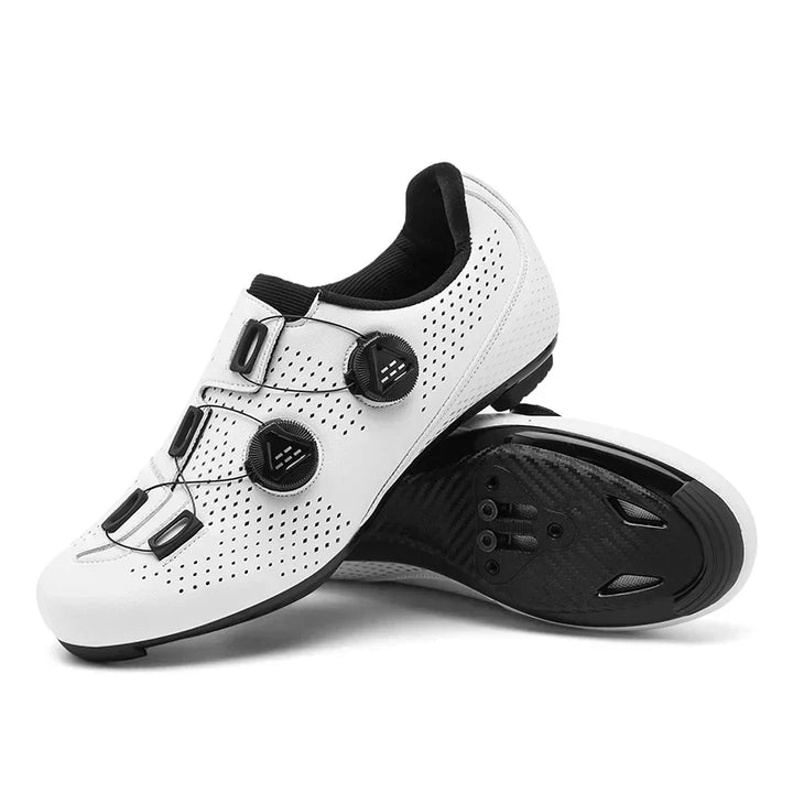 Orange Men's Mountain Self-Locking Cycling Shoes – MTB Clip Pedal Shoes