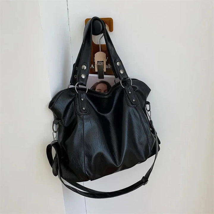 Elegant tote bag made of faux leather