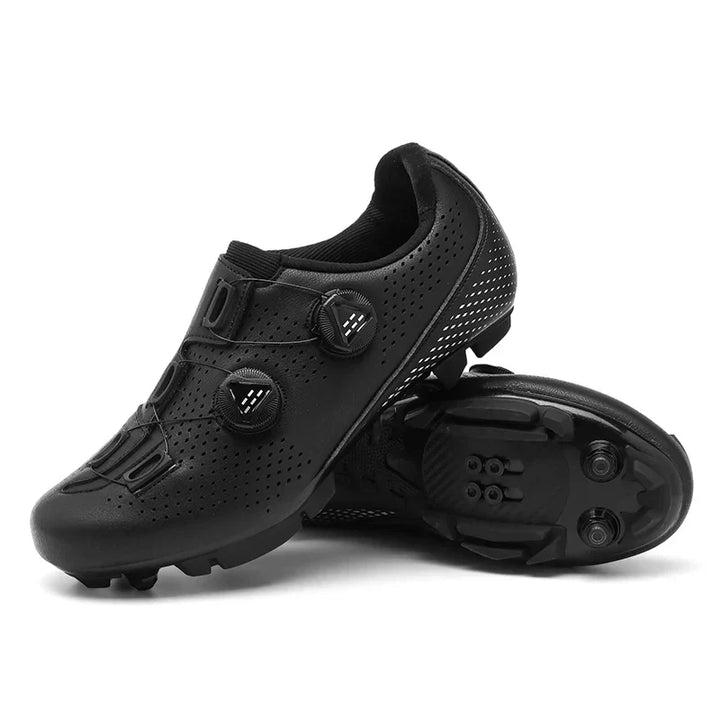 Orange Men's Mountain Self-Locking Cycling Shoes – MTB Clip Pedal Shoes