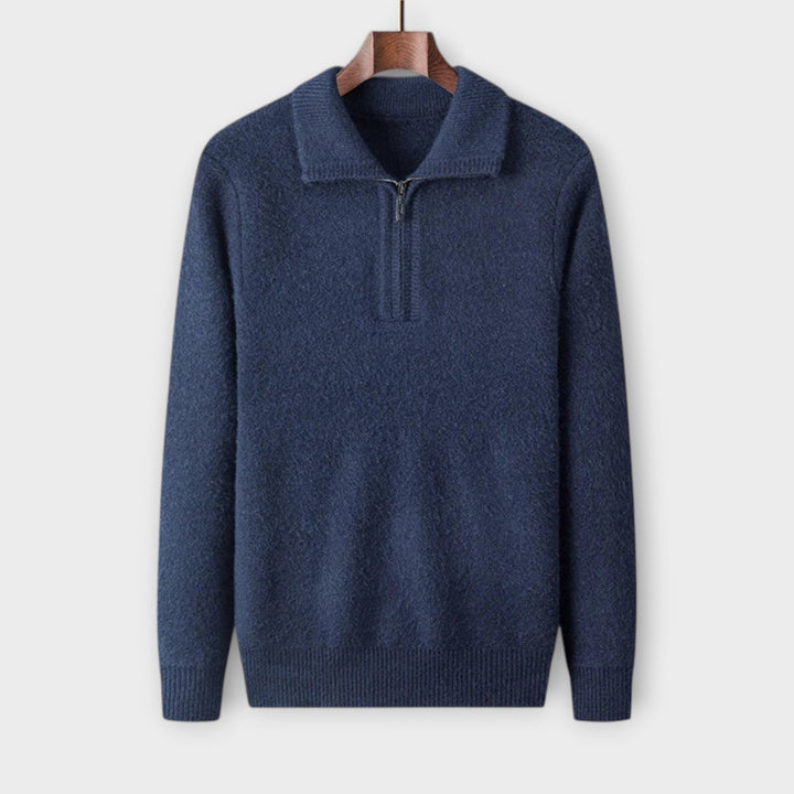 Manuel - Elegant & cozy half-zip pullover