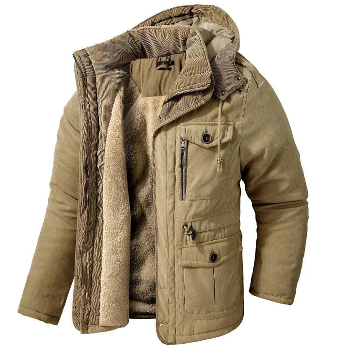 Damen Kapuzenparka gefüttert mit Taschen