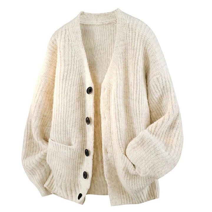 Lucille | Damen Strickjacke mit V-Ausschnitt