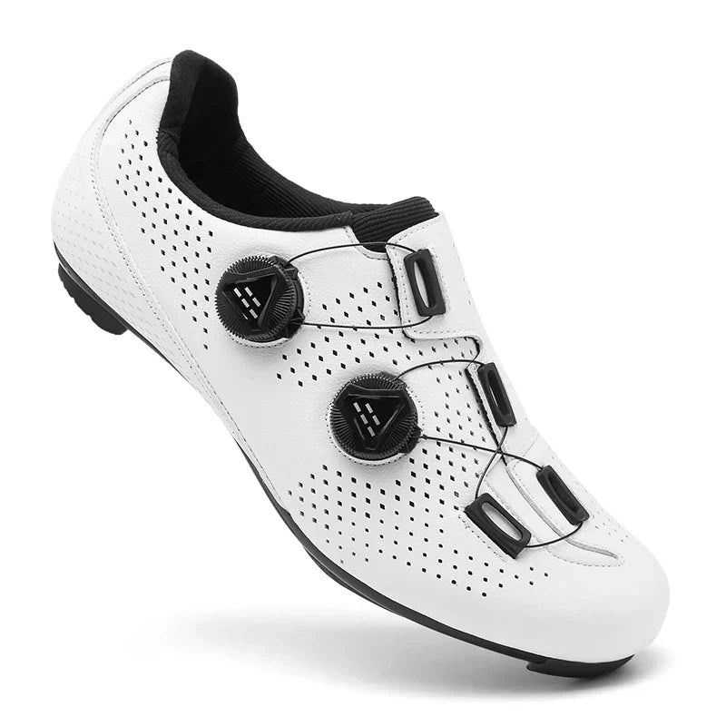 Orange Men's Mountain Self-Locking Cycling Shoes – MTB Clip Pedal Shoes