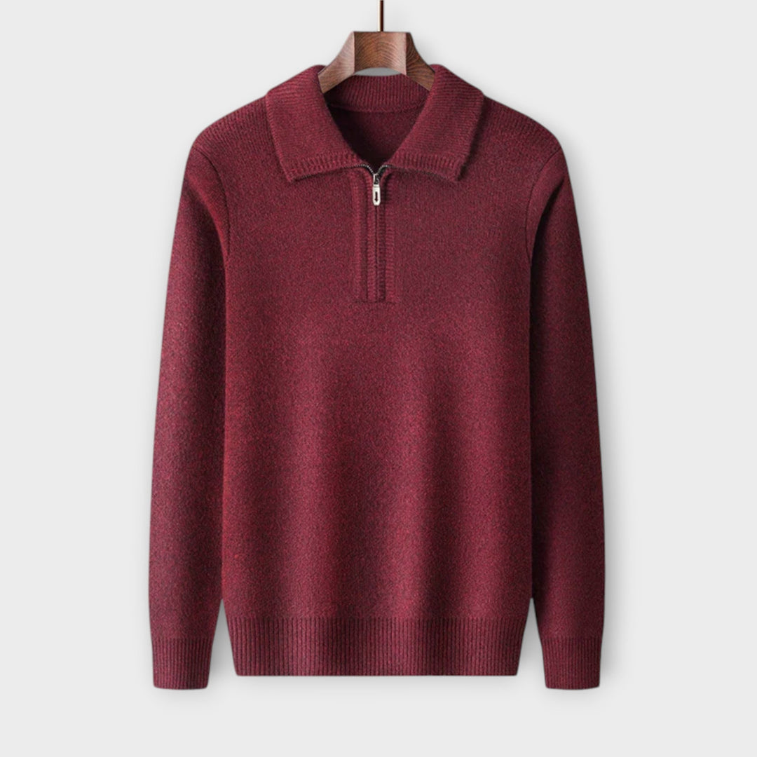 Manuel - Elegant & cozy half-zip pullover