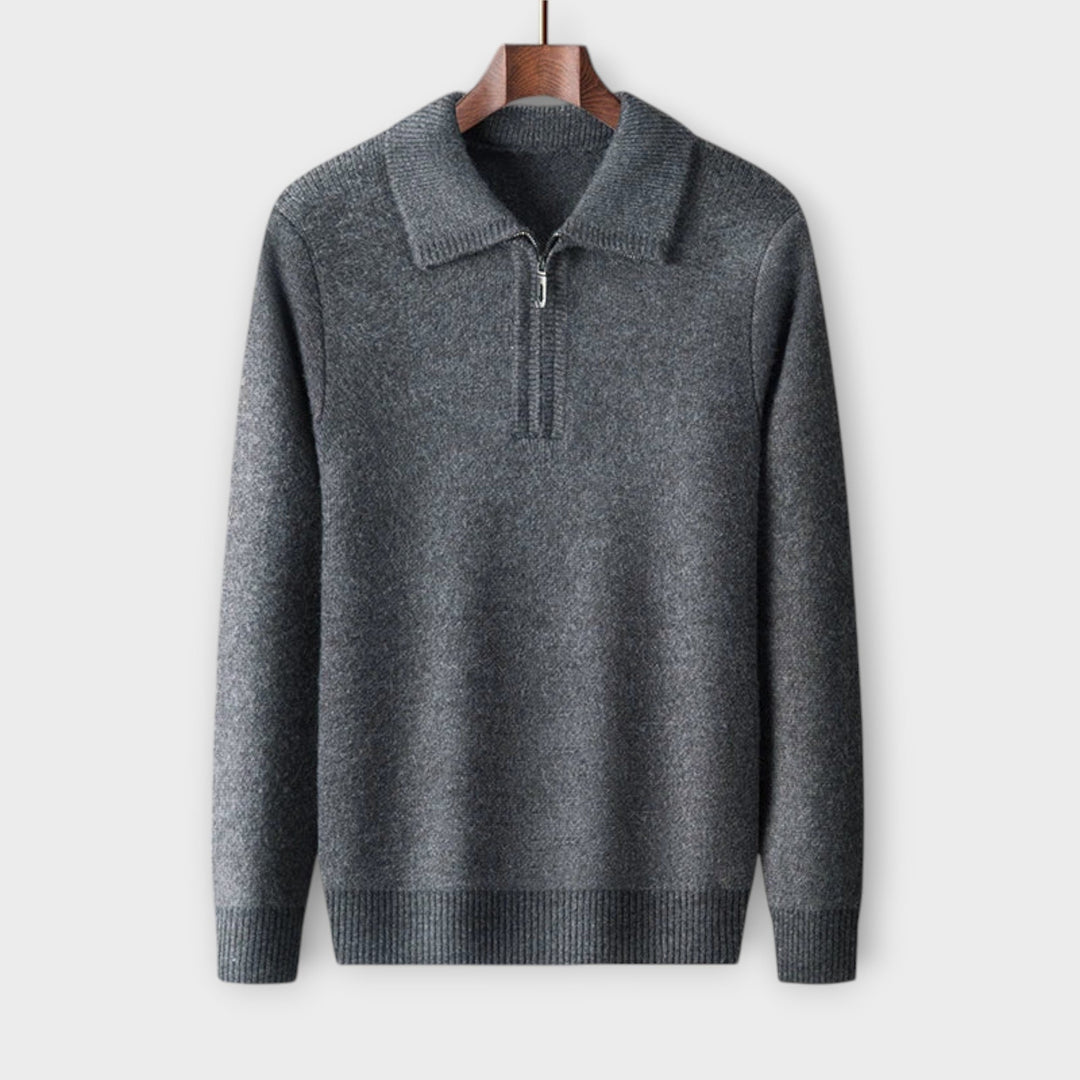 Manuel - Elegant & cozy half-zip pullover