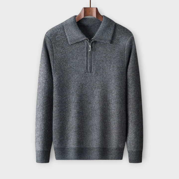 Manuel - Elegant & cozy half-zip pullover