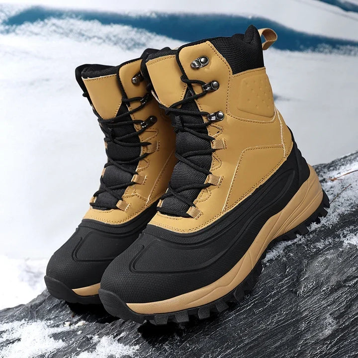 Herren High-Top-Schneestiefel mit Fleece-Futter und wasserabweisendem Obermaterial