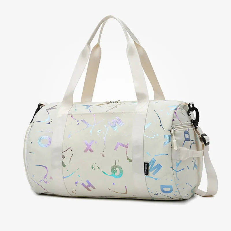 Sports bag for women – Stylish fitness & yoga bag with wet compartment & shoe compartment