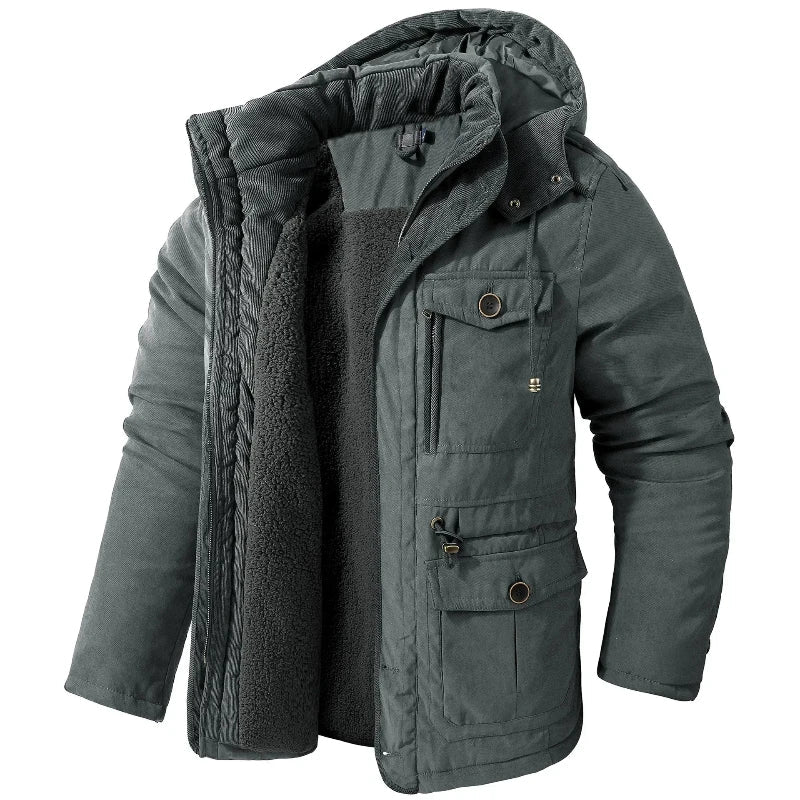 Thatcher | Herren Winterparka isoliert mit Kapuze