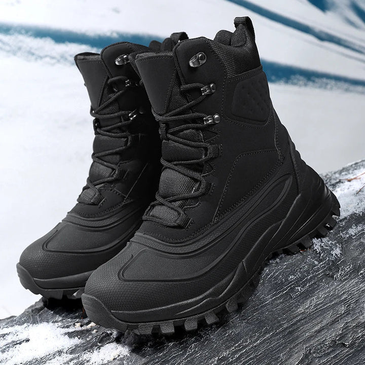 Herren High-Top-Schneestiefel mit Fleece-Futter und wasserabweisendem Obermaterial