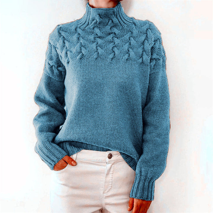 Elegant women's turtleneck sweater – soft & warm – knitwear for winter