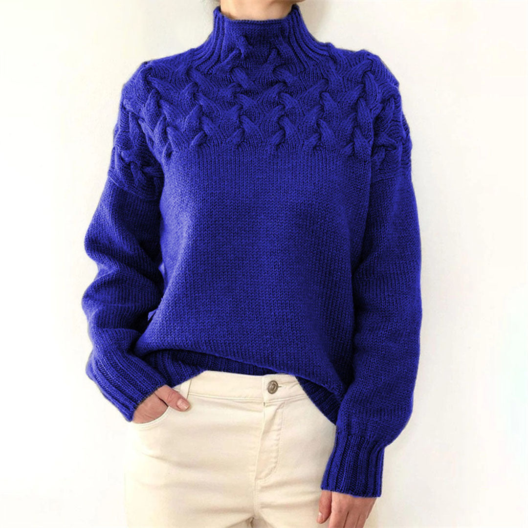 Elegant women's turtleneck sweater – soft & warm – knitwear for winter