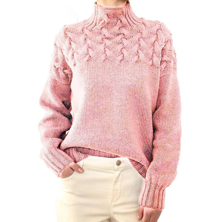Elegant women's turtleneck sweater – soft & warm – knitwear for winter