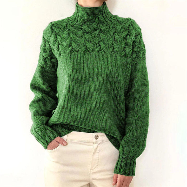 Elegant women's turtleneck sweater – soft & warm – knitwear for winter