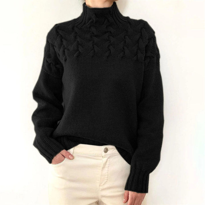 Elegant women's turtleneck sweater – soft & warm – knitwear for winter