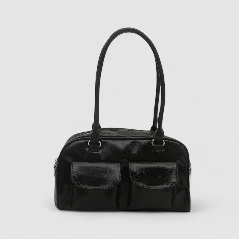 Kompakte Damen Schultertasche – Vegan Leder & Alltagstauglich