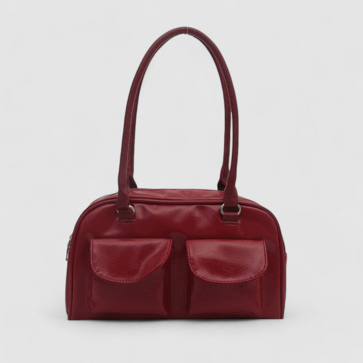 Kompakte Damen Schultertasche – Vegan Leder & Alltagstauglich
