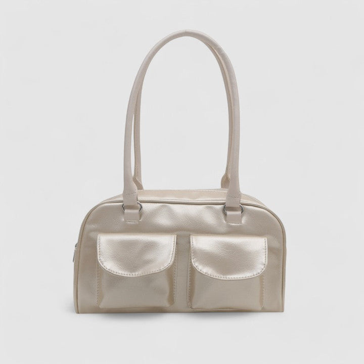 Kompakte Damen Schultertasche – Vegan Leder & Alltagstauglich
