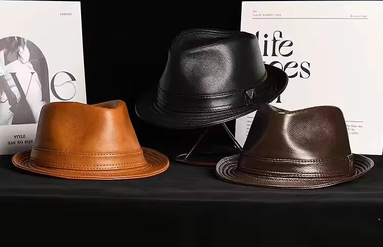 Vintage-Trilby Fedora Hut – Klassischer Leichter Modehut