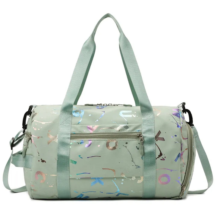 Sports bag for women – Stylish fitness & yoga bag with wet compartment & shoe compartment