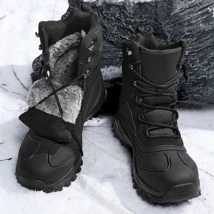Herren High-Top-Schneestiefel mit Fleece-Futter und wasserabweisendem Obermaterial