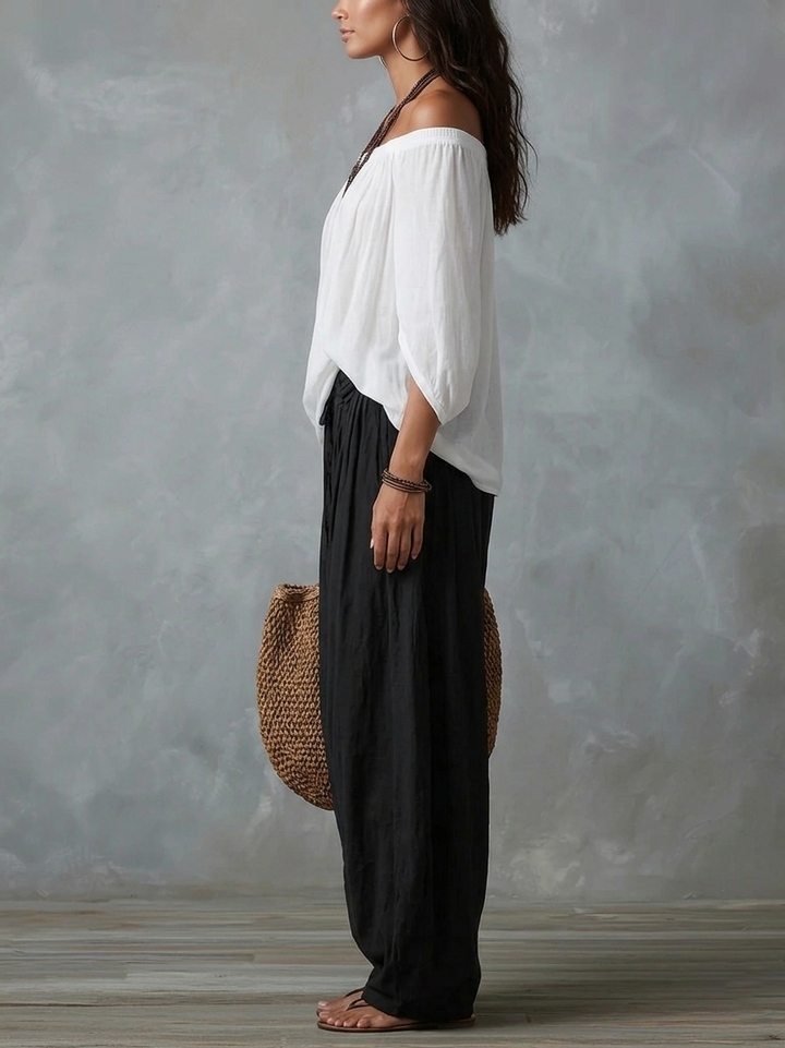 Schulterfreies Damenoberteil: Femininer Stil für Sommerabende 2