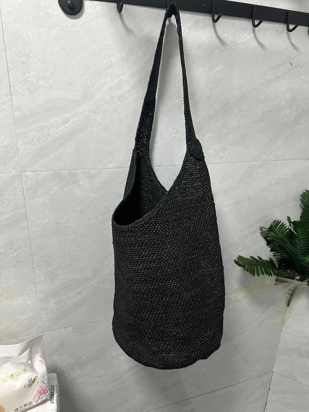Boho Straw Bag Women – Handmade Beach Bag Summer 2025 Shopper