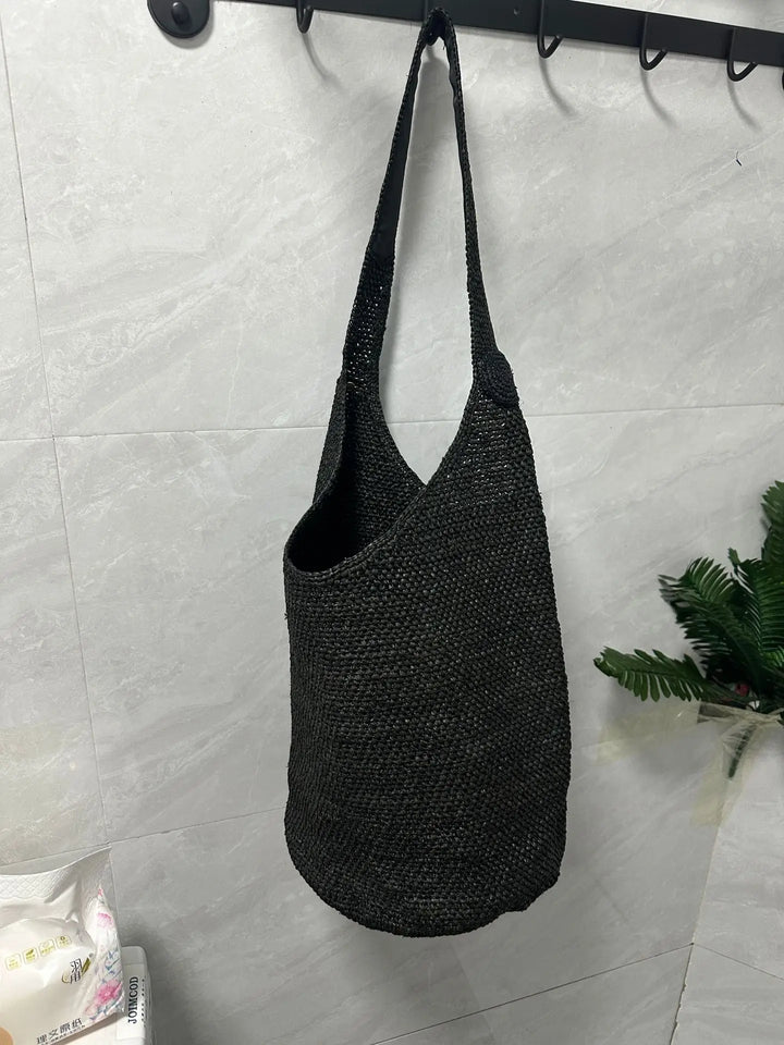 Boho Straw Bag Women – Handmade Beach Bag Summer 2025 Shopper
