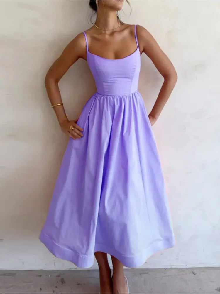 Floral Sleeveless Maxi Dress – Light Summer Boho Style for Women