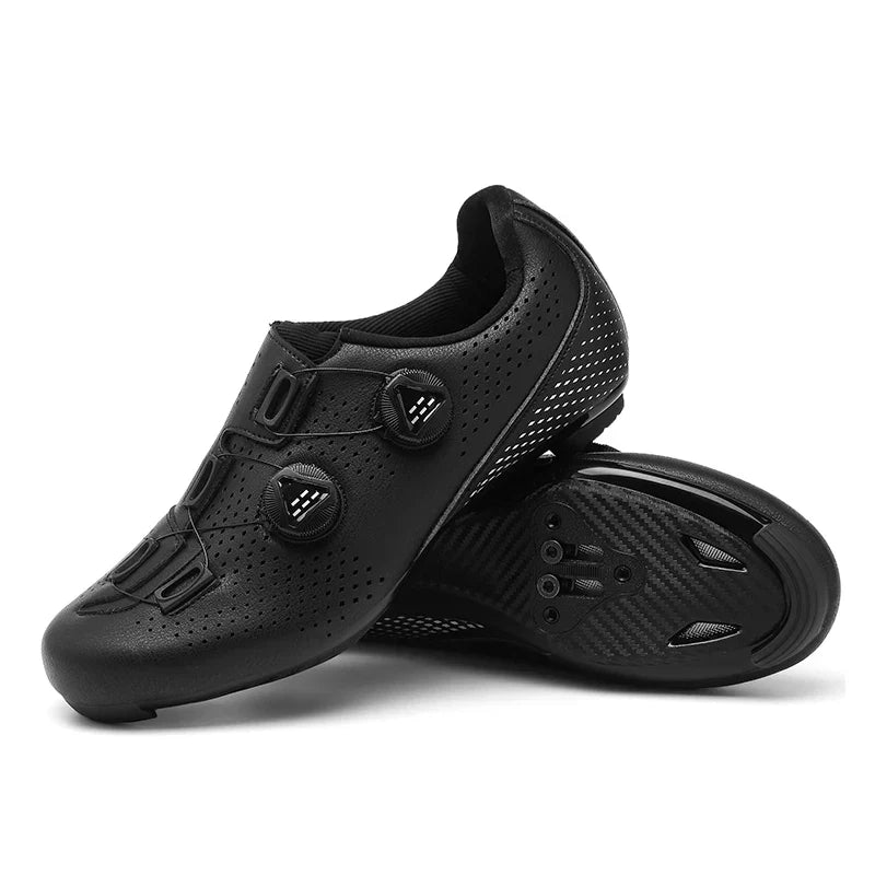 Orange Men's Mountain Self-Locking Cycling Shoes – MTB Clip Pedal Shoes