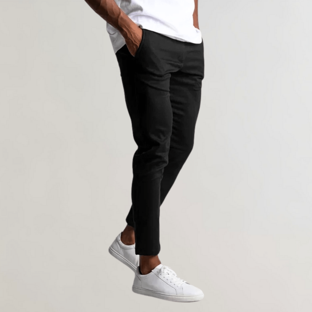 Pantalones chinos elegantes para hombre en corte slim, cómodos y versátiles