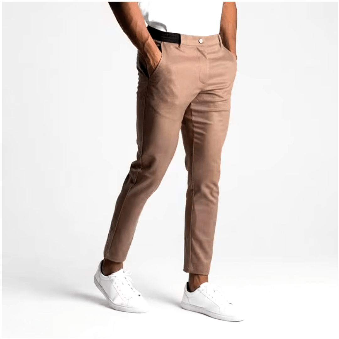 Pantalones chinos elegantes para hombre en corte slim, cómodos y versátiles