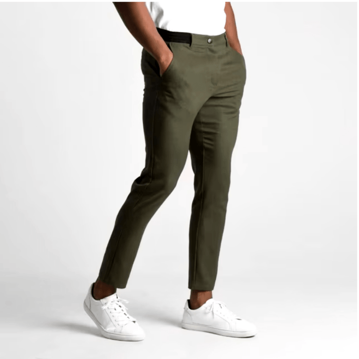 Pantalones chinos elegantes para hombre en corte slim, cómodos y versátiles