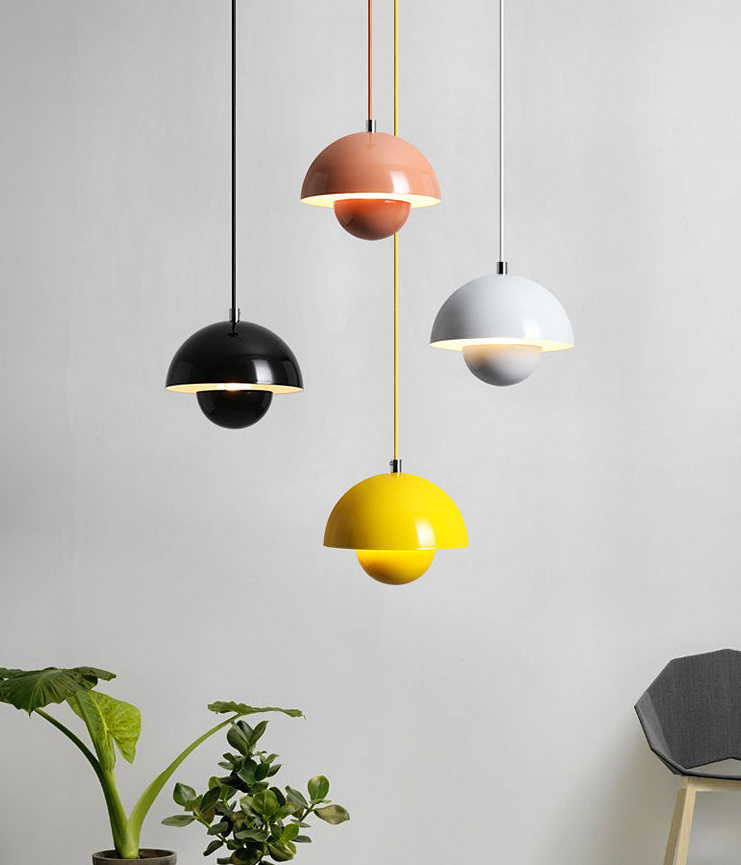Skandi Deckenleuchte – Moderne LED Deckenlampe für Wohnzimmer und Schlafzimmer, Eisen, 23 cm, E27 Fassung 0
