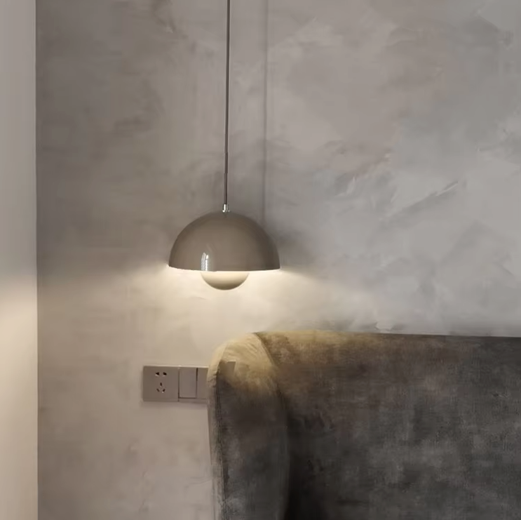 Skandi Deckenleuchte – Moderne LED Deckenlampe für Wohnzimmer und Schlafzimmer, Eisen, 23 cm, E27 Fassung 2