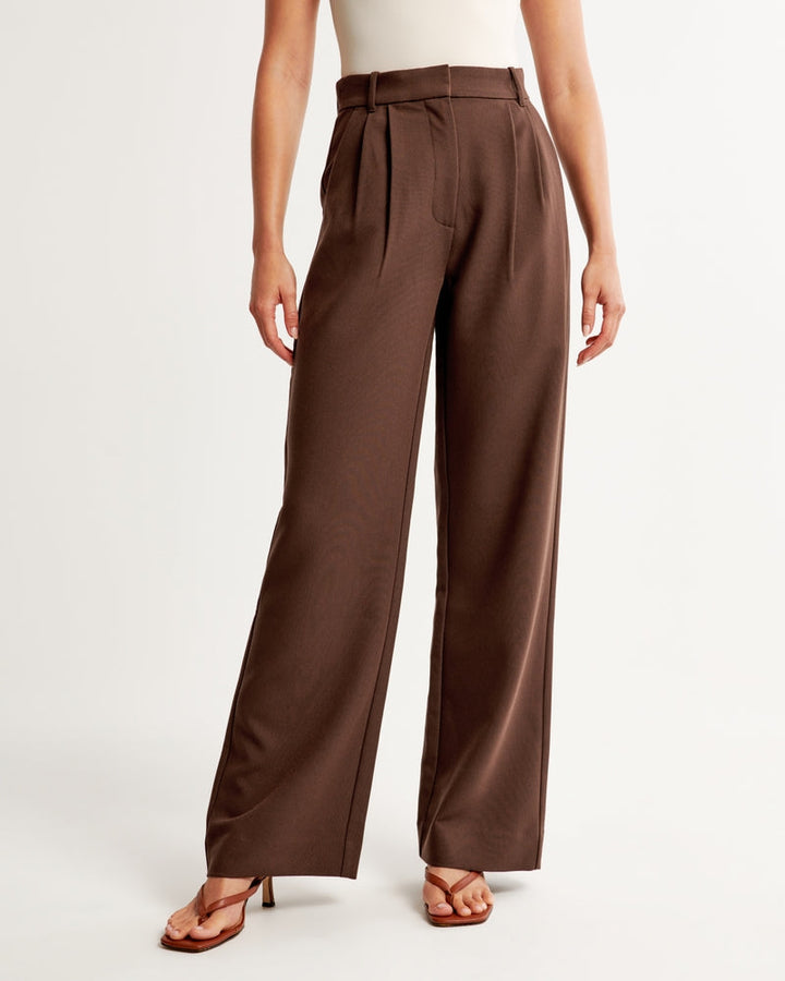 Women's fabric pants elegant cut comfortable