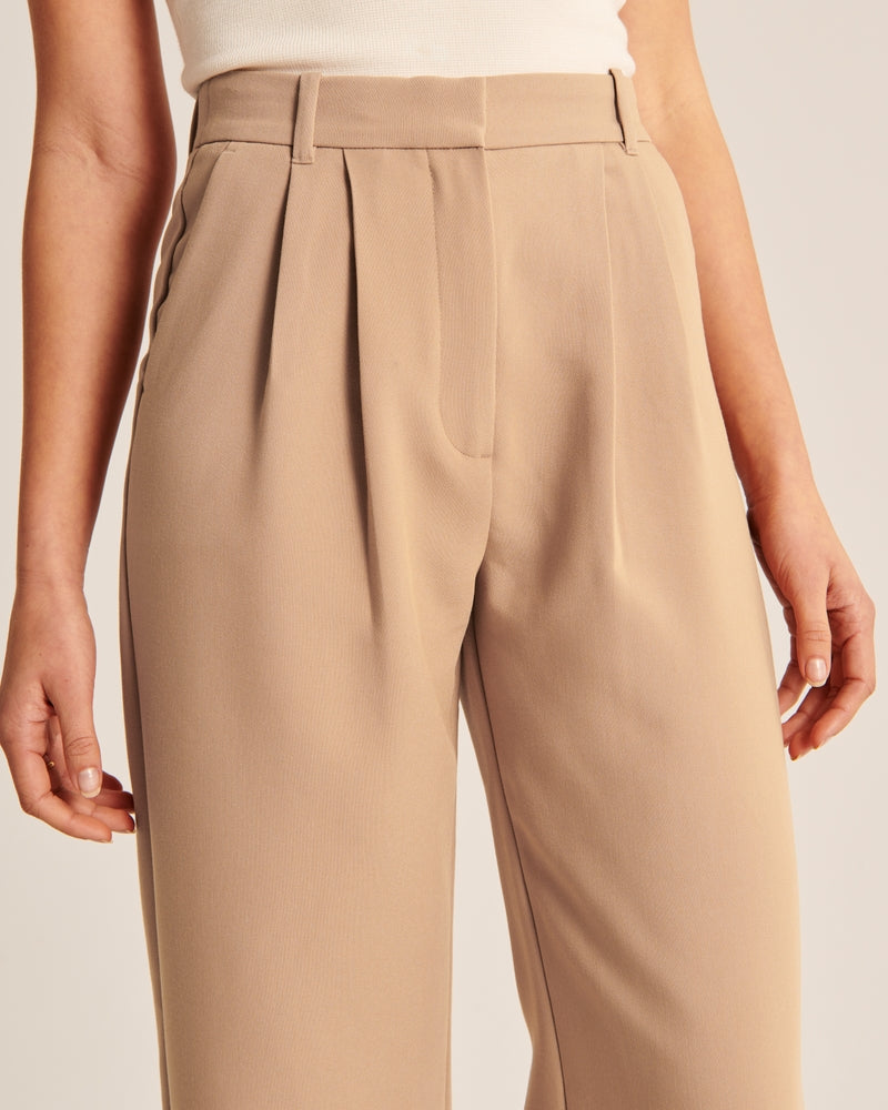 Women's fabric pants elegant cut comfortable