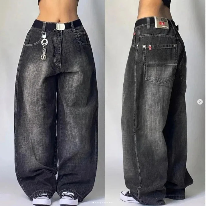 Women's Jeans – Cotton – Baggy Streetwear Style – Loose Fit