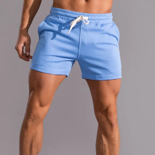 Men's Slim Fit Jogger Shorts with Pockets – Sporty Casual Shorts