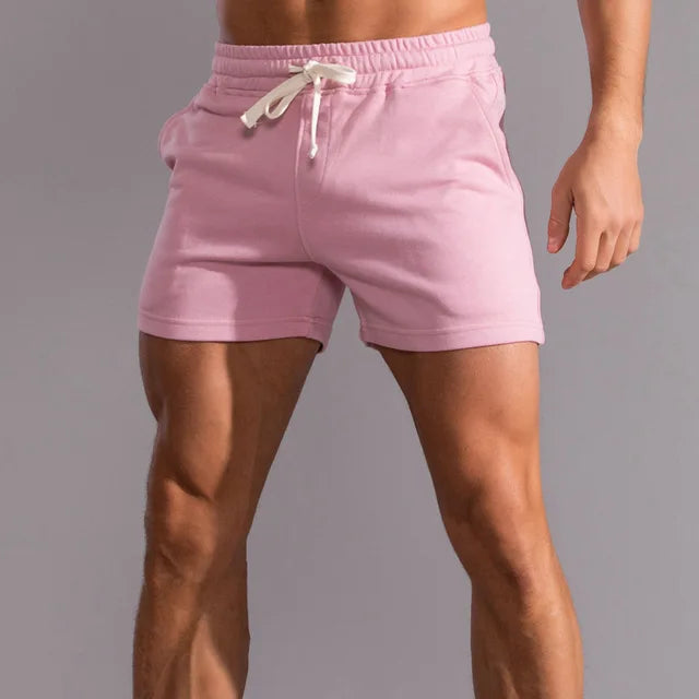 Men's Slim Fit Jogger Shorts with Pockets – Sporty Casual Shorts
