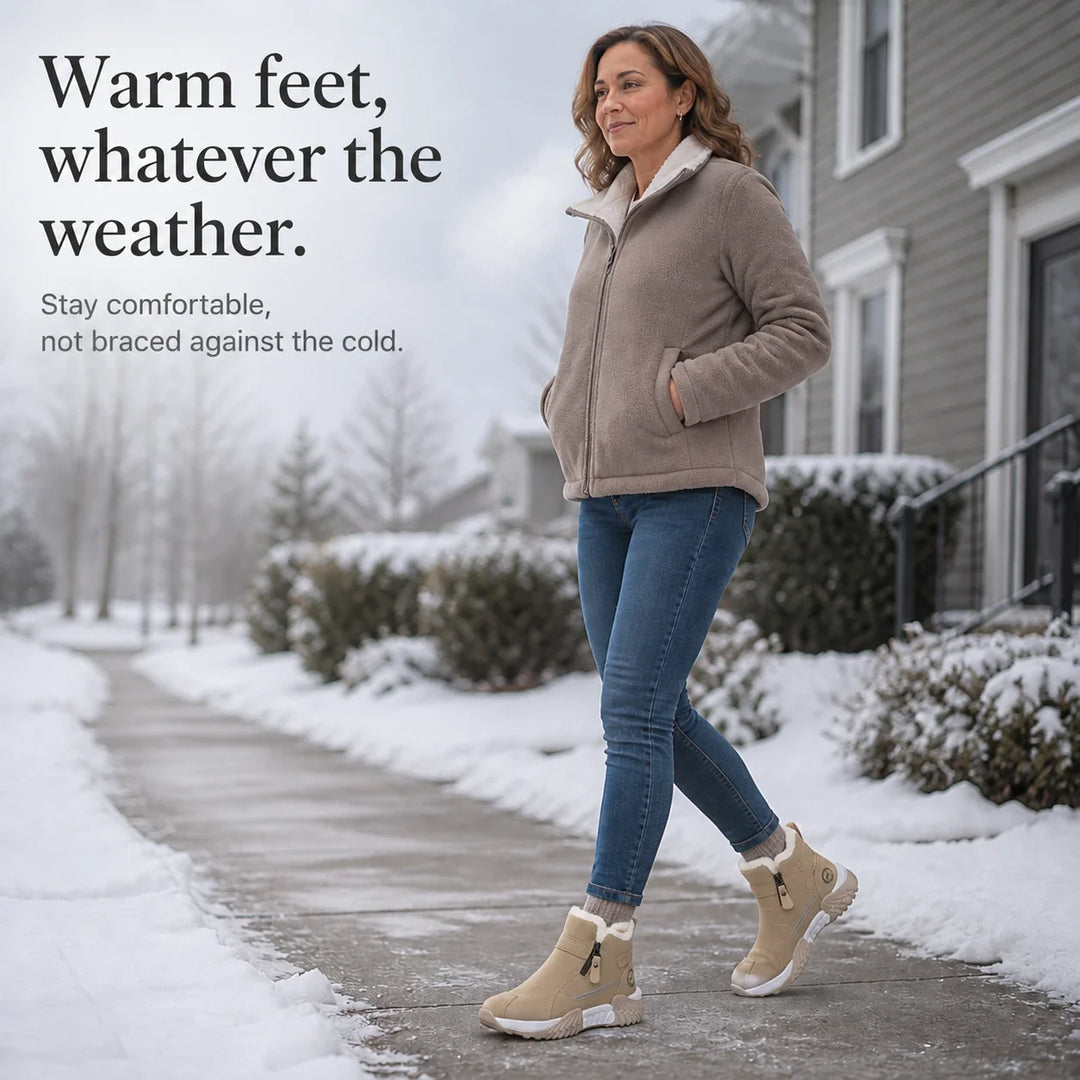 Botas de invierno forradas con cremallera