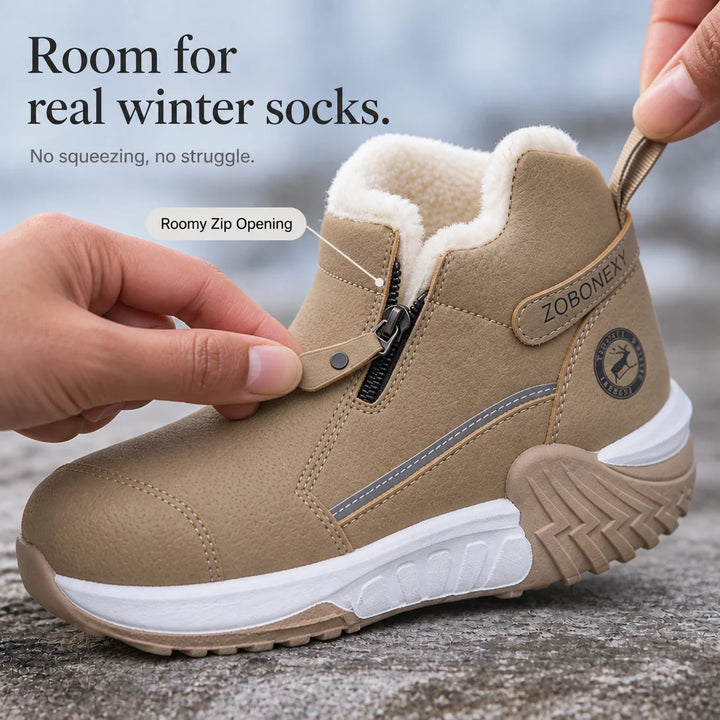 Botas de invierno forradas con cremallera